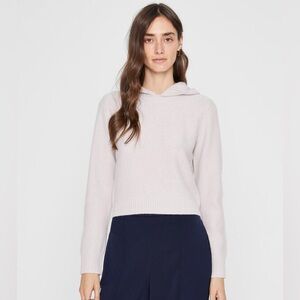 Club Monaco Cashmere Cream Hoodie Women’s Sweater Size Small NWOT
